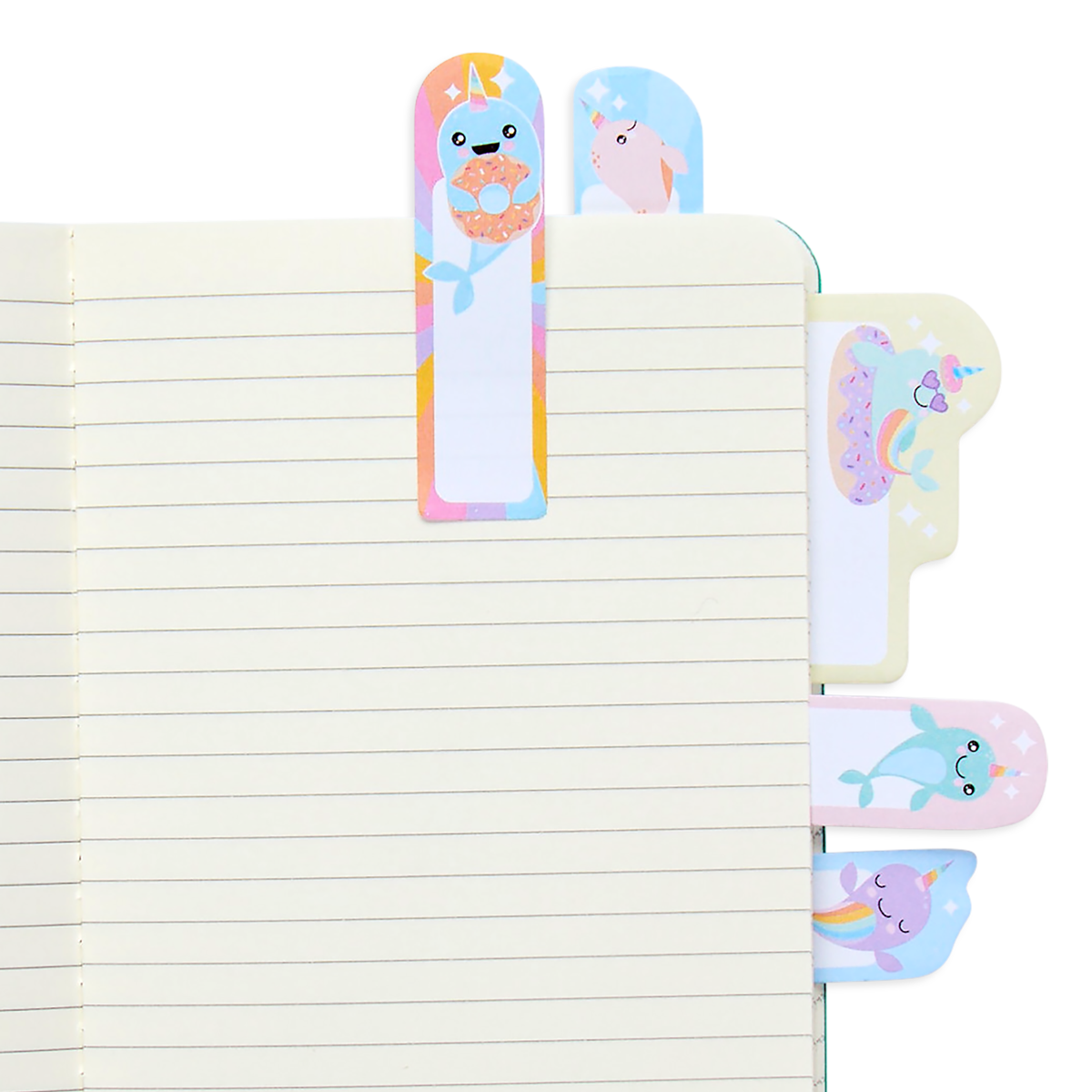 Note Pals Sticky Tabs - Nom Nom Narwhals