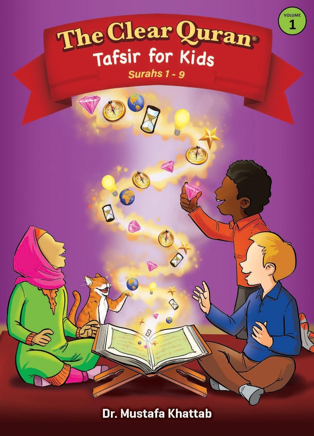 The Clear Quran for Kids Surahs 1-9 |Hardcover| Volume 1