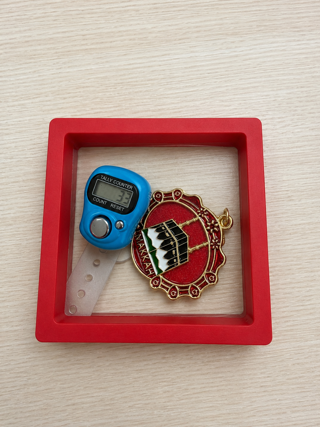 Dhikr Clicker Gift Set – Digital Tally Counter with Keychain (Blue)