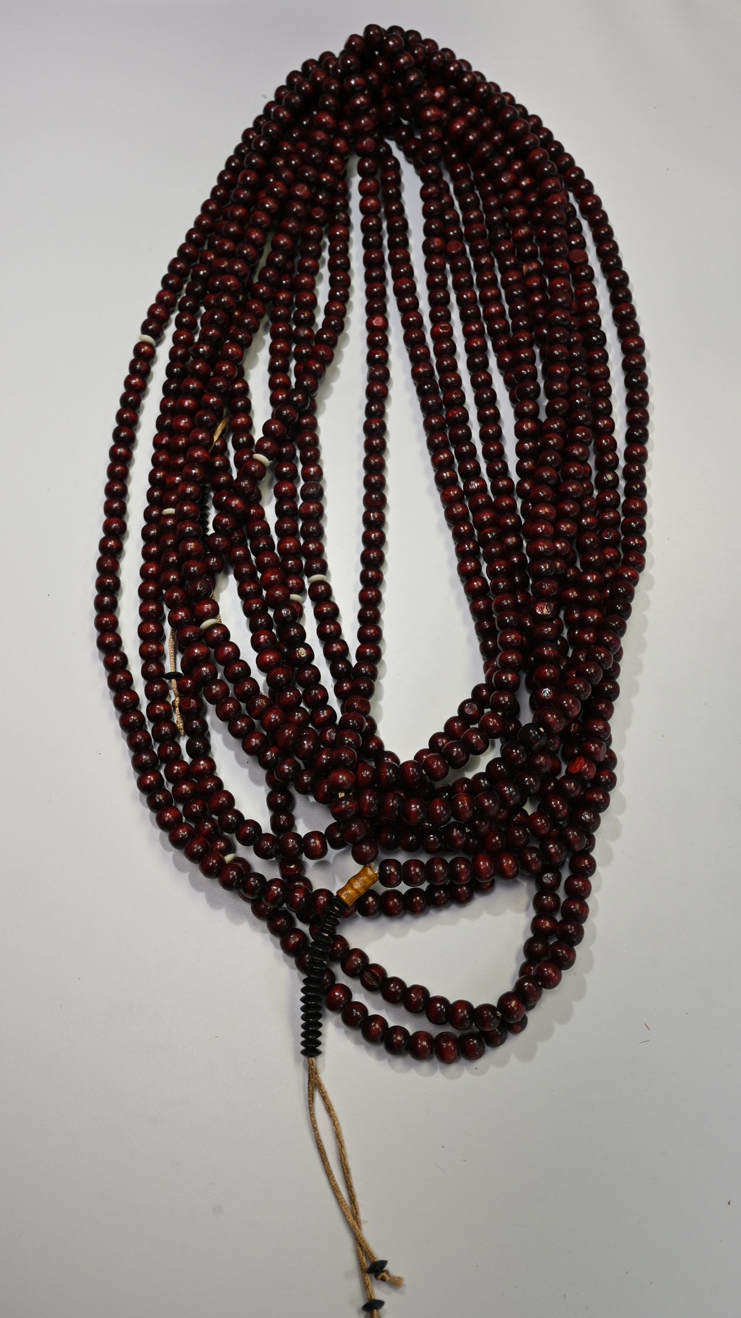 1000 Burgundy Dhikr Beads with Black tips