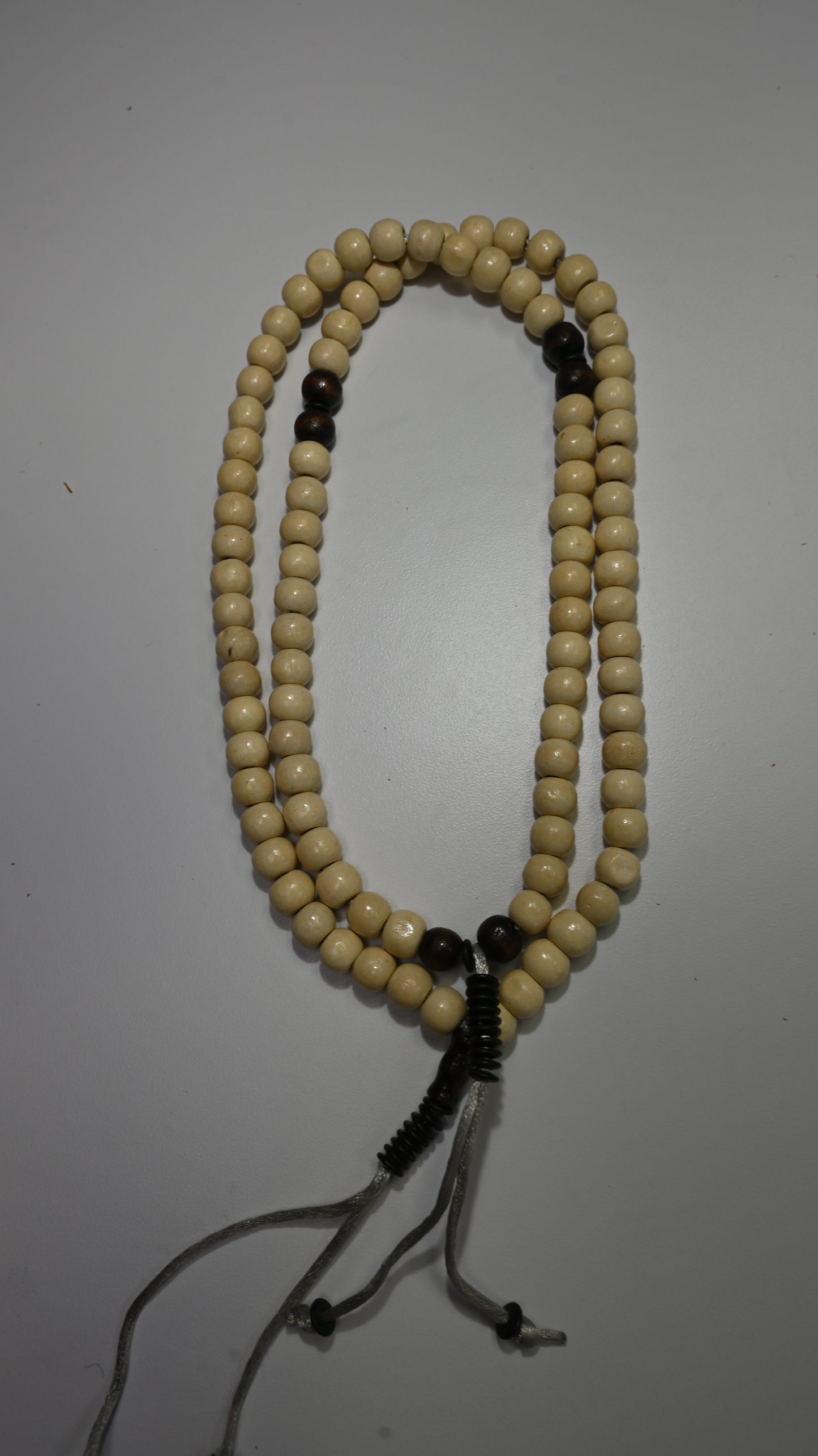 99 Cream Dhikr Beads with Black tips