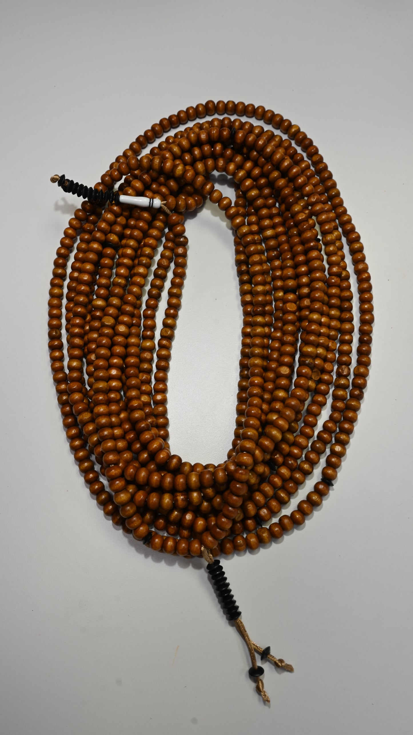 1000 Light Brown Dhikr Beads with Black ends