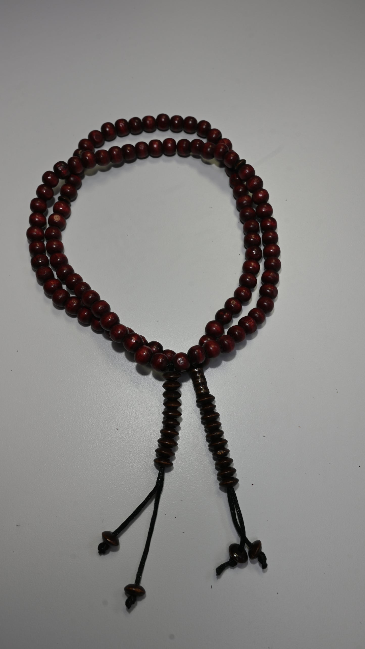 99 Burgundy Dhikr Beads with Brown tips (medium)