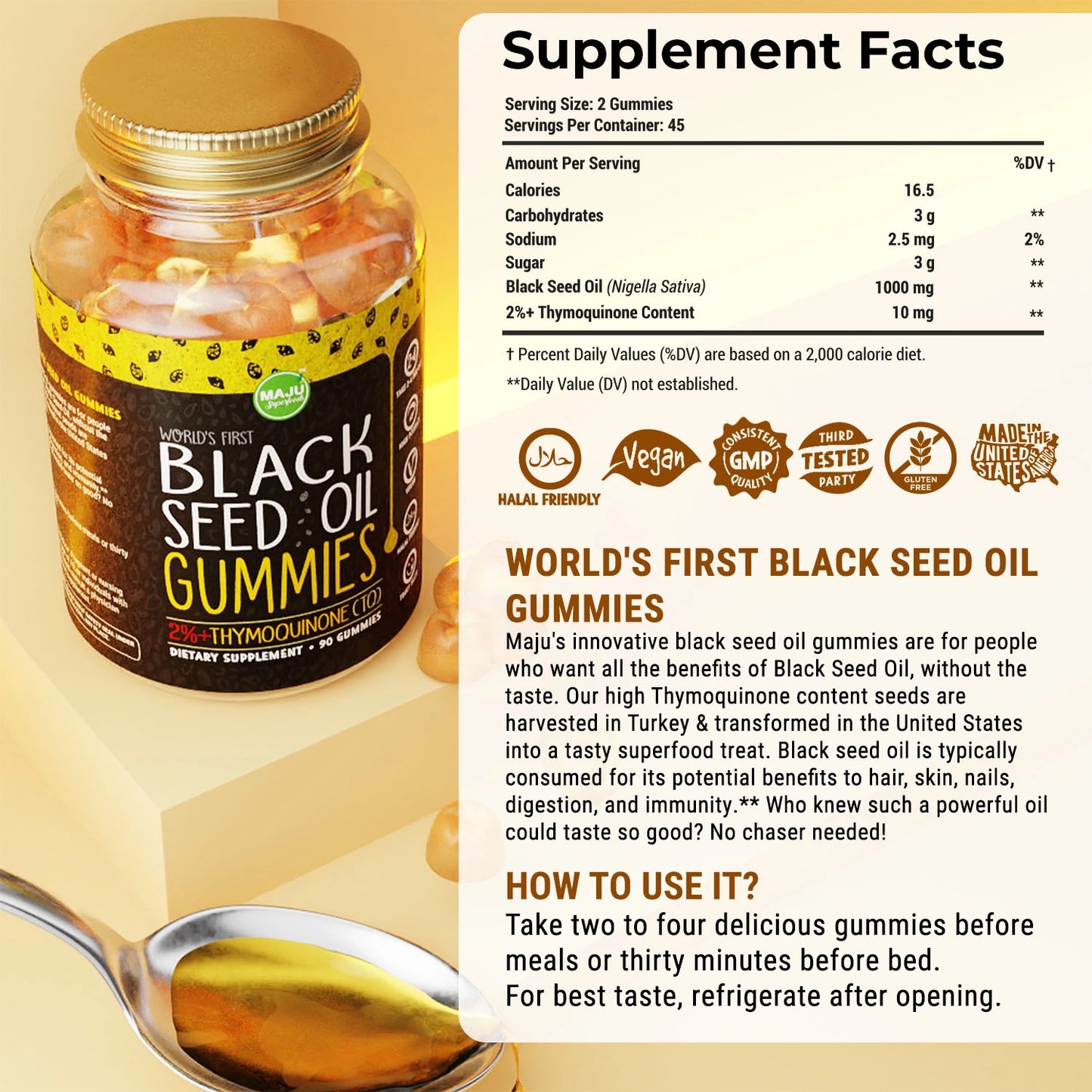 Maju's Black Seed Oil Gummies