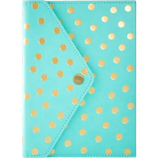 Journal: Teal and Gold Fold-Over