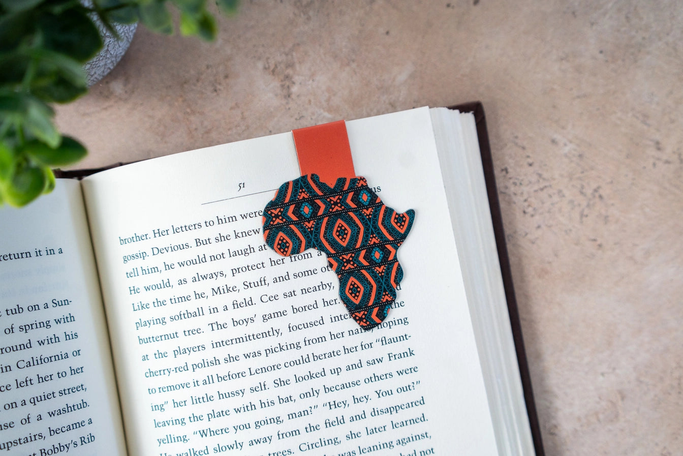 African Print Ankara Magnetic Bookmarks - Diamonds