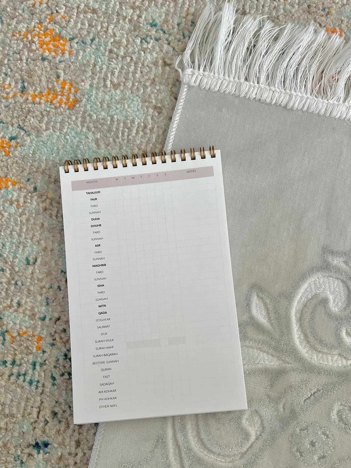 Ibadah Tracker Notepad