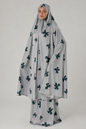 Silky Bow Print Two-Piece Prayer Set