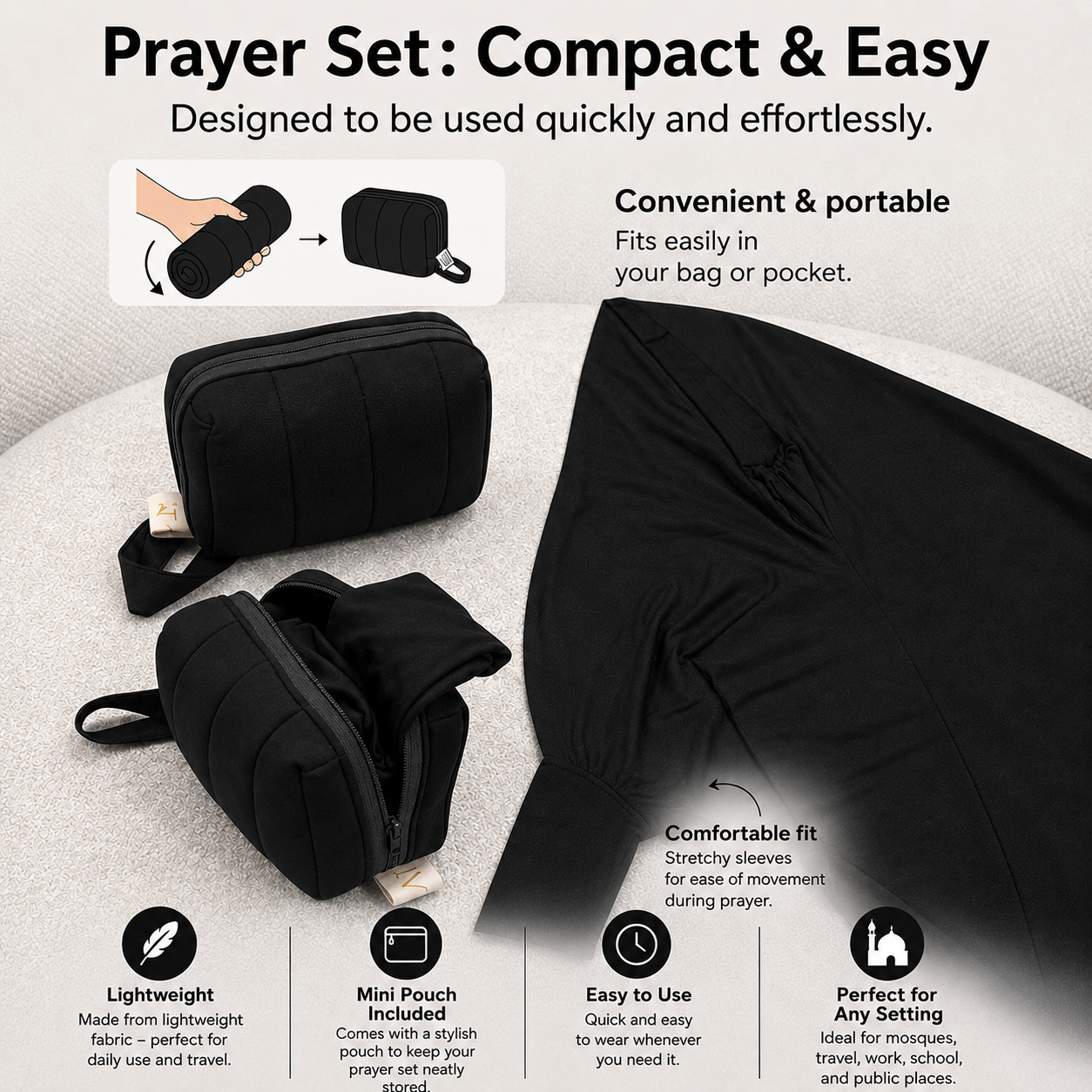Salati: 2 Piece Portable Prayer Clothes for Women