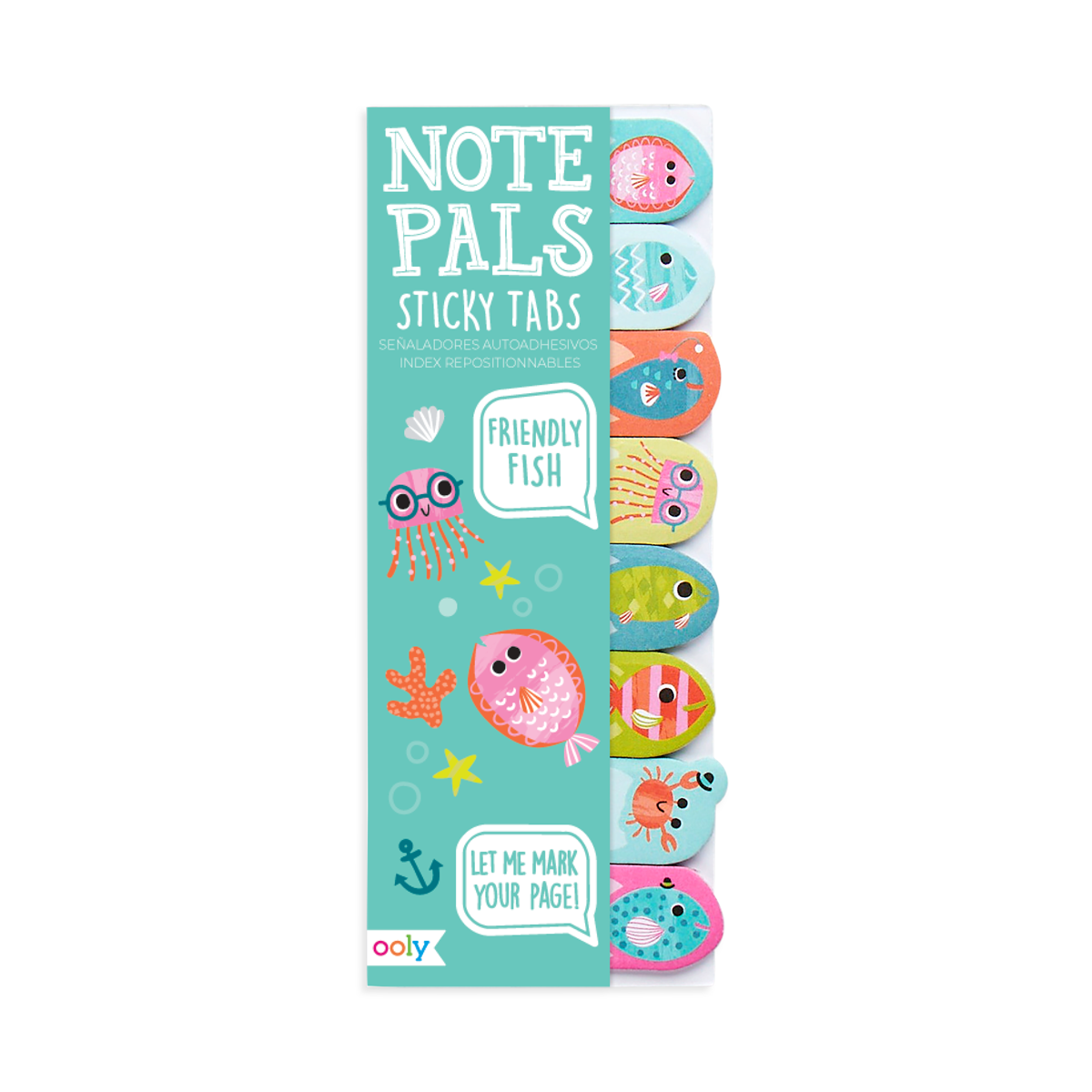 Notepals Sticky Tabs: Friendly Fish