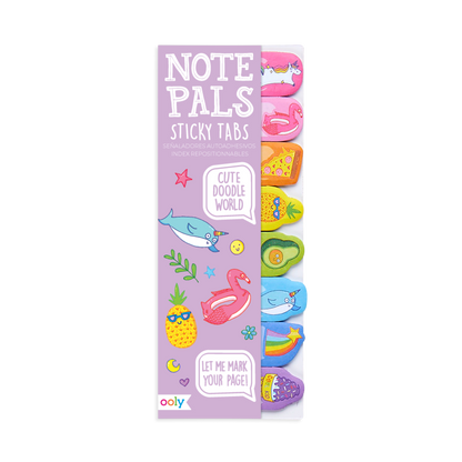 Note Pals Sticky Tabs: Cute Doodle World