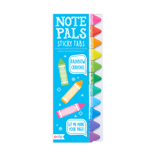 Note Pals Sticky Tabs - Rainbow Crayons