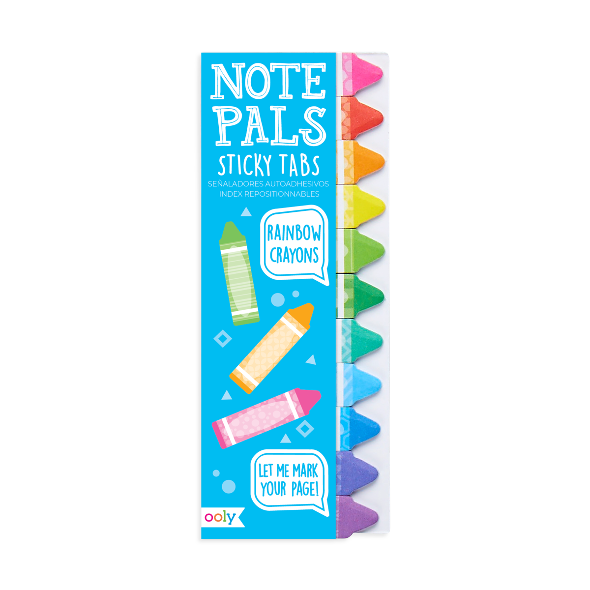 Note Pals Sticky Tabs - Rainbow Crayons