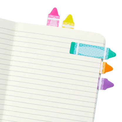 Note Pals Sticky Tabs - Rainbow Crayons