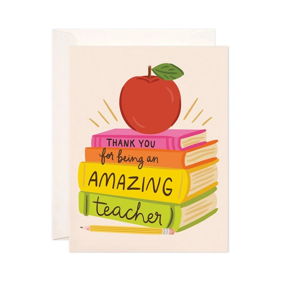 Thank you for being an amazing teacher greeting card