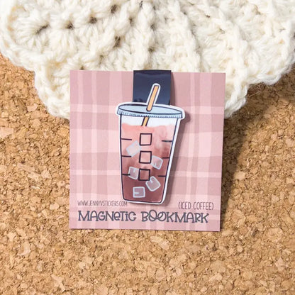 Iced Coffee Magnetic Bookmark