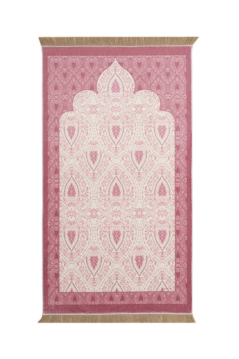 Pink Bamboo Carpet Prayer Rug