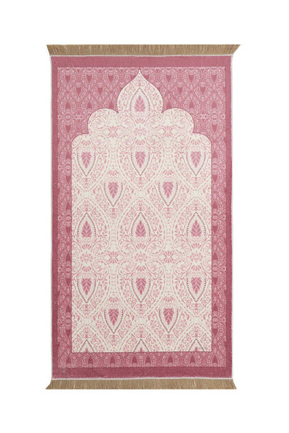 Pink Bamboo Carpet Prayer Rug