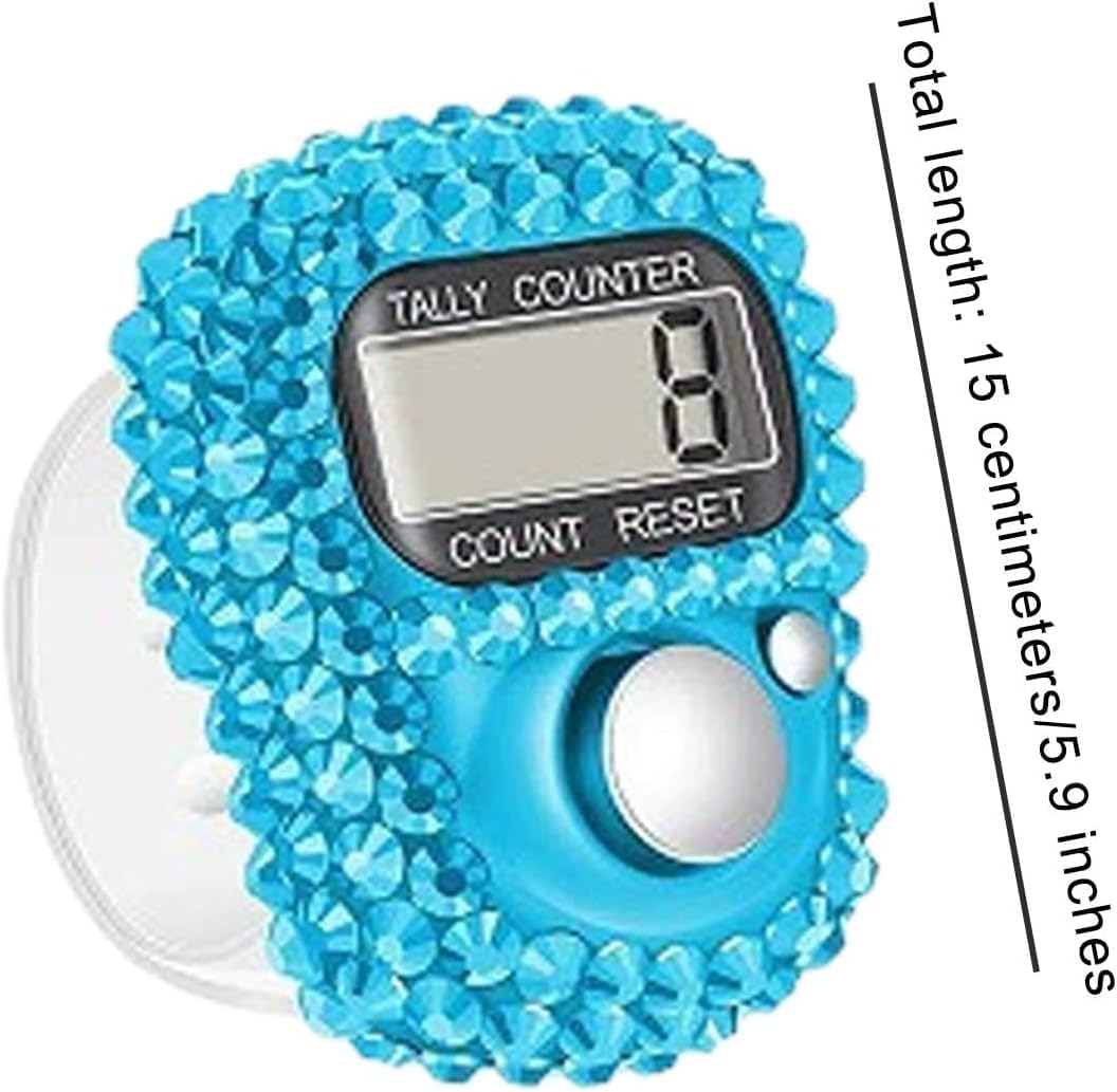 blue bedazzled dhikr clicker