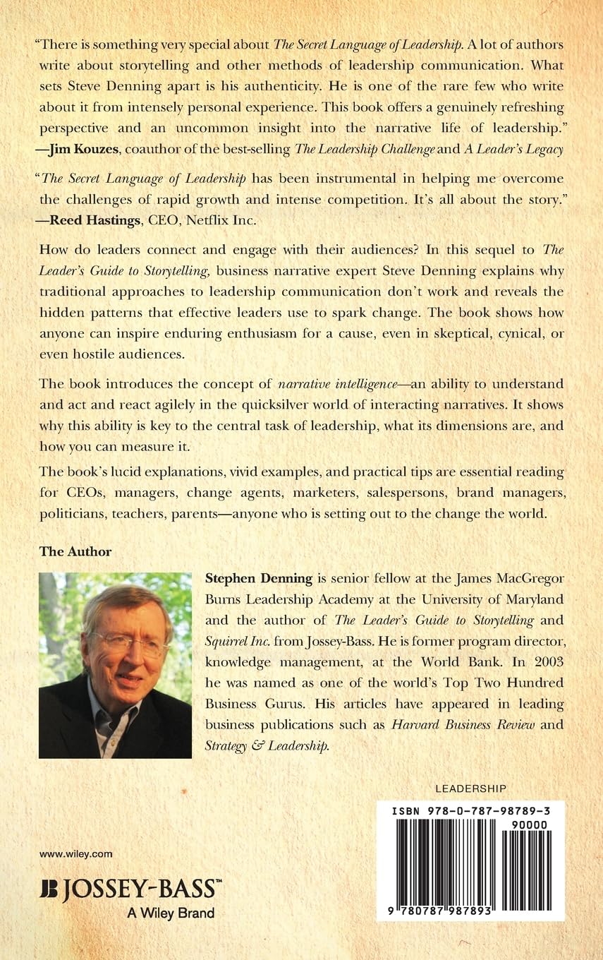 The Secret Language of Leadership Stephen Denning