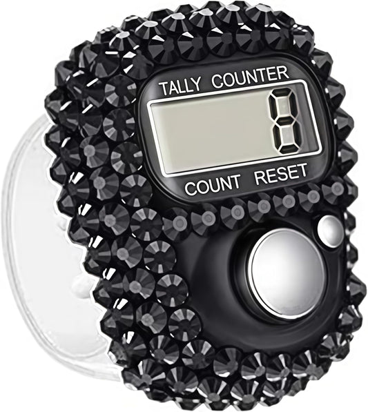 Black bedazzled dhikr clicker