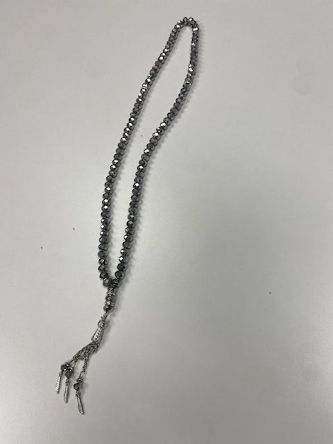 99 silver shimmer dhikr beads