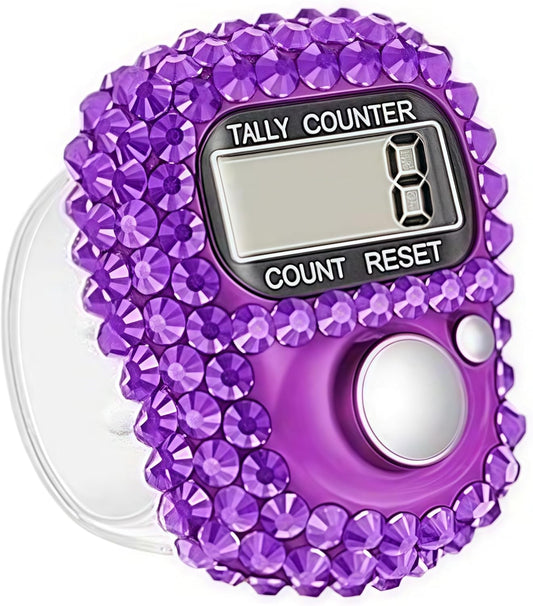 Purple bedazzled dhikr clicker