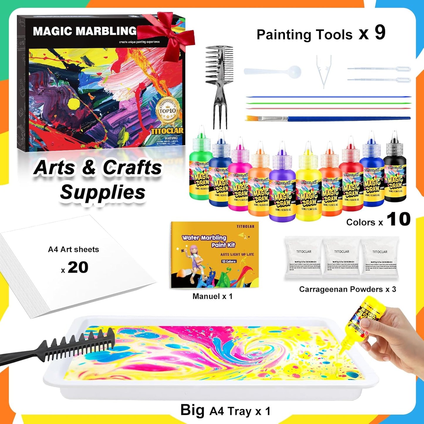 Ebru Water Marbling Kit