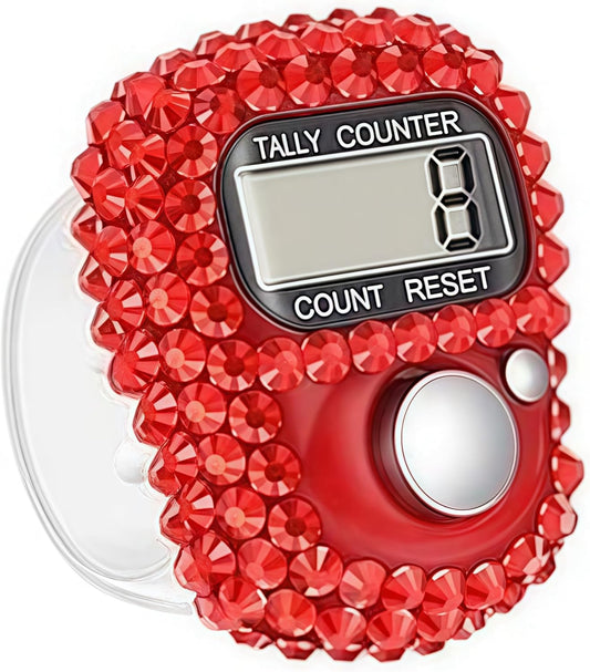 Red Bedazzled Dhikr Clicker