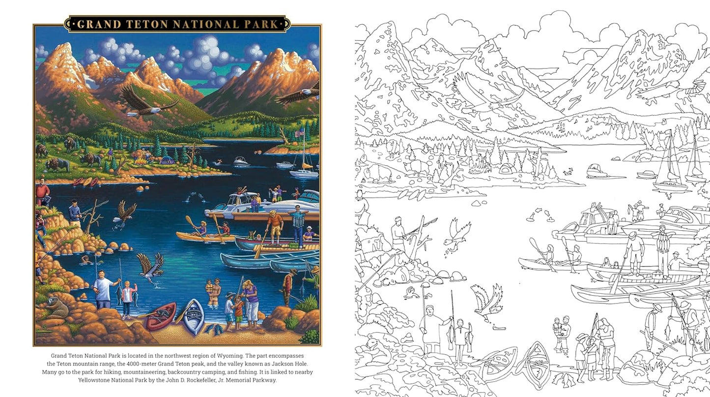 National Parks Coloring Book