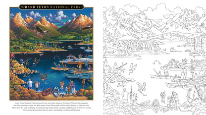 National Parks Coloring Book