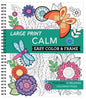 Large Print Calm Easy Color & Frame (Stress Free Coloring Book)