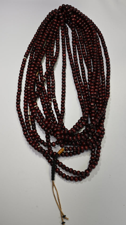 1000 Burgundy Dhikr Beads with Black tips