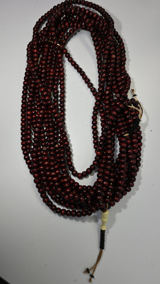 1000 Burgundy Dhikr Beads with Cream tips