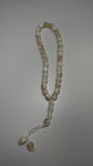 33 White Marble Dhikr Beads