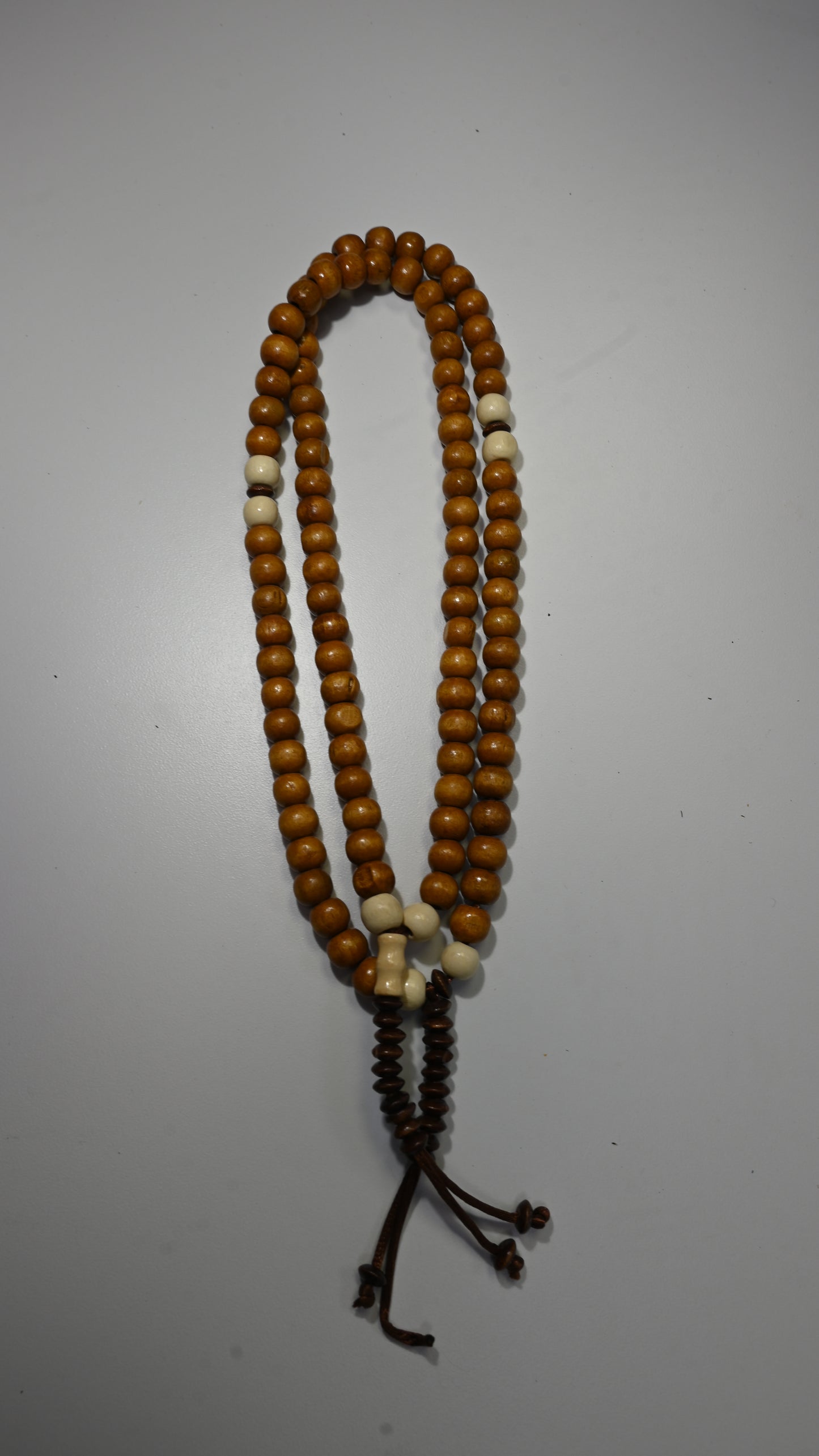 99 Caramel Brown Dhikr Beads w/ Brown and Cream Accents