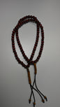 99 Burgundy Dhikr Beads with Gold tips