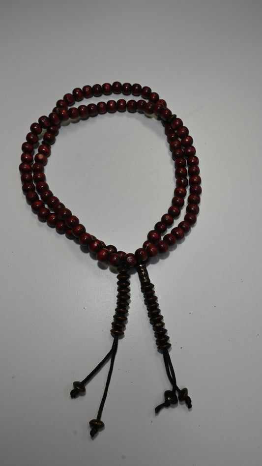 99 Burgundy Dhikr Beads with Brown tips (medium)
