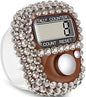 brown bedazzled silver dhikr clicker