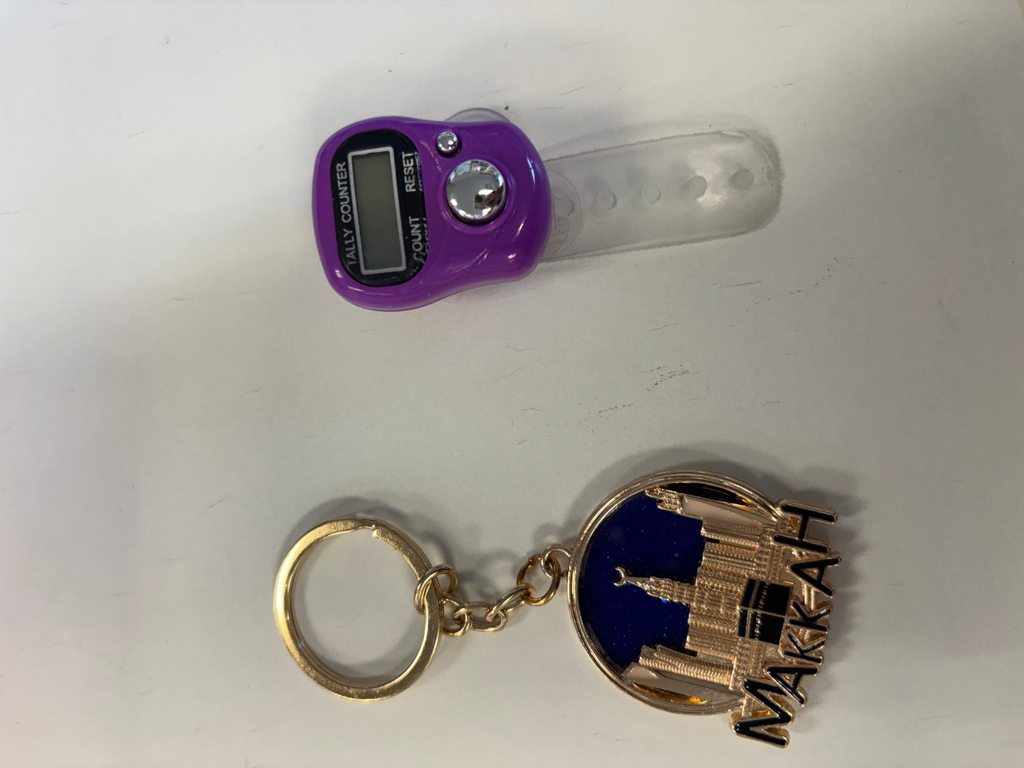 Dhikr Clicker Gift Set – Digital Tally Counter with Keychain (Purple)