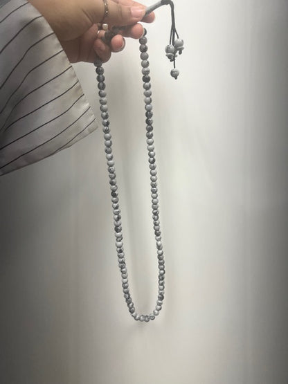 100 dhikr gray and white beads (Mohammed SAW and Allah SWT)