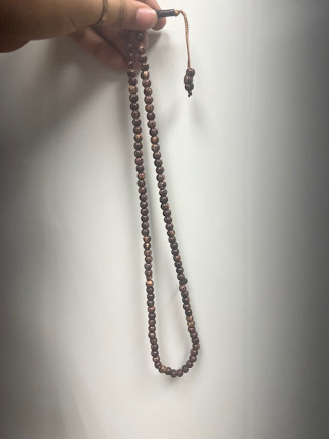 100 Small Dhikr Beads Dark Red and Pink (Mohammed SAW and Allah SWT)