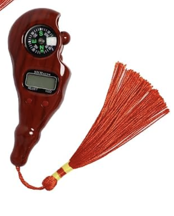 Red Digital Tasbih Counter with Compass