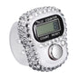 White bedazzled dhikr clicker