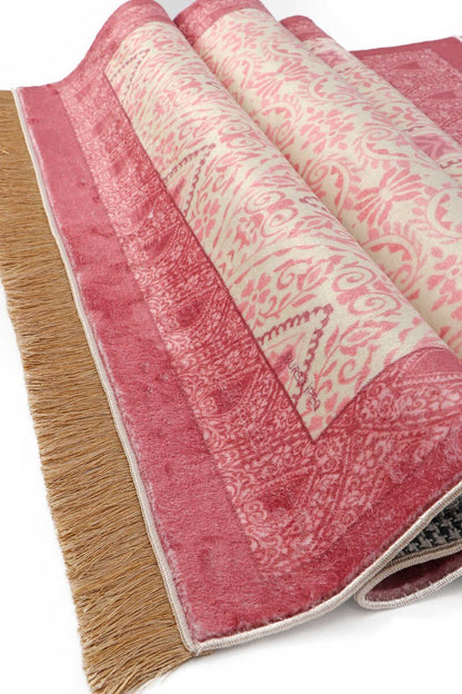 Pink Bamboo Carpet Prayer Rug