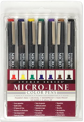 Studio Series Colored Micro-Line Pen Set (Set of 7)