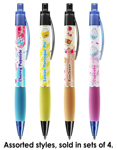Dessert Scented Pen Grips (4 Pack of Gel Pens)