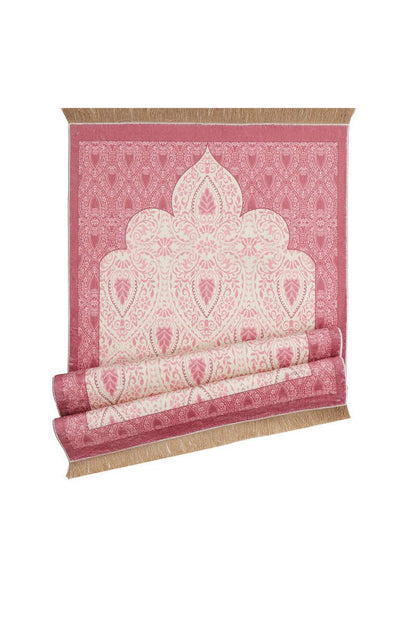 Pink Bamboo Carpet Prayer Rug