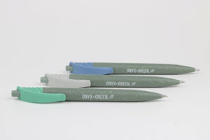 Onyx + Green Smooth Gel Pens Set of 3