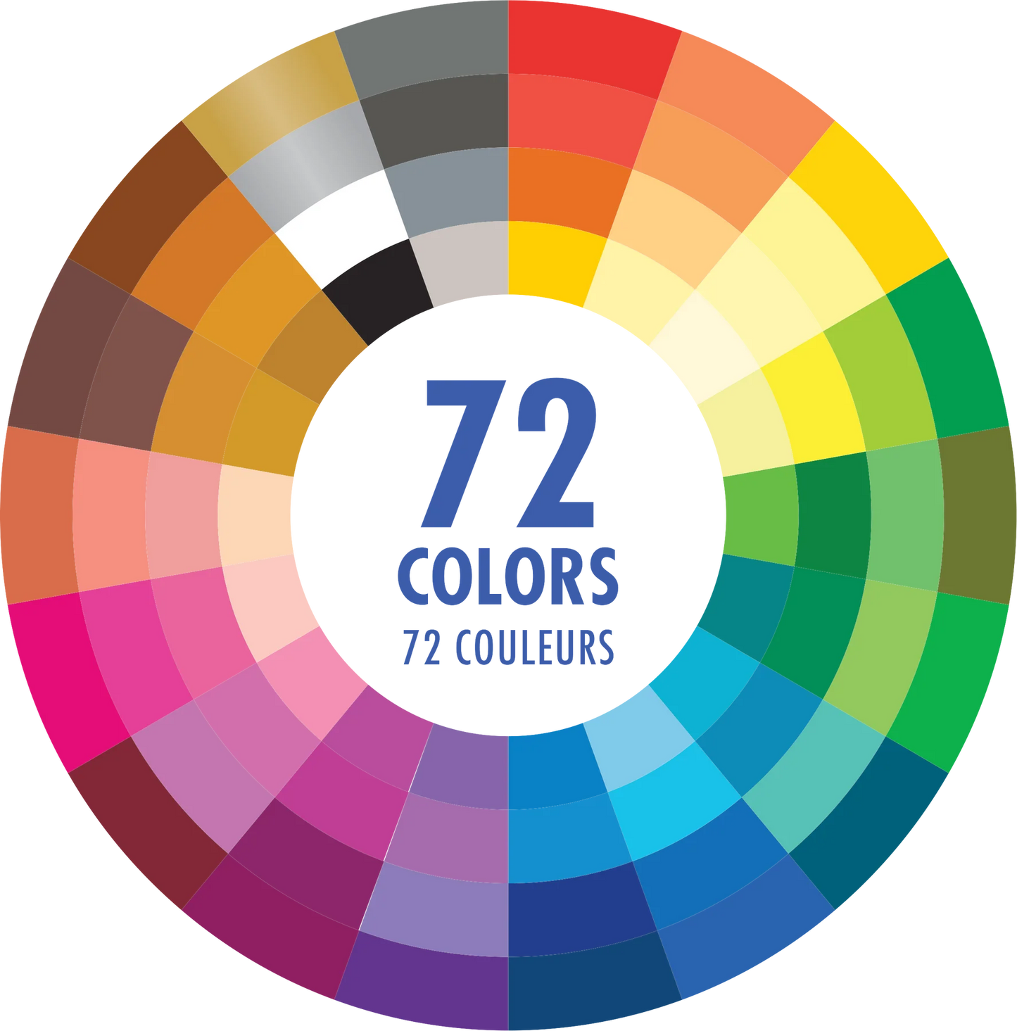 Peter Pauper Press Studio Series Colored Pencils (Set of 72)